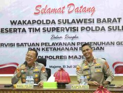 Wakapolda Sulbar Supervisi Program SPPG dan Ketahanan Pangan di Polres Majene
