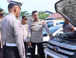 Kapolres Majene Tinjau Kesiapan Kendaraan dan Perlengkapan Operasional: Pastikan Layak dan Siap Dipakai di Lapangan