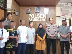 Cegah Komplikasi Berkepanjangan, Polsek Pamboang Berhasil Damaikan Pelajar Bertikai Usai Laga Voli