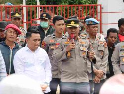 Kapolres Polman Pimpin Pengamanan Aksi Serikat Mahasiswa, Dua Titik Unjuk Rasa Berjalan Kondusif