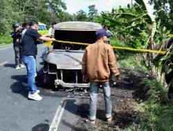 Mobil Pembawa Uang Rp4,6 Miliar Terbakar di Polman! Api Lahap Kendaraan Pengisi ATM BNI Milik Perusahaan Keamanan Keuangan SSI