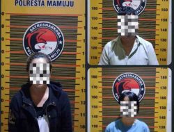 Pesta Sabu di Jantung Kota Mamuju Digerebek, Oknum PNS dan Dua Perempuan Tak Berkutik
