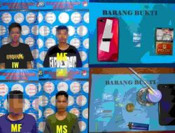 Bongkar Jaringan Sabu Antar wilayah, Empat Terduga Pelaku Diciduk