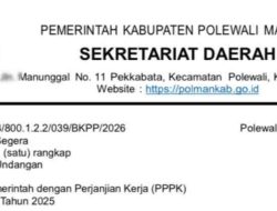 Penantian Berakhir! Ribuan PPPK Paruh Waktu Polman Resmi Terima SK Bupati Kamis Ini
