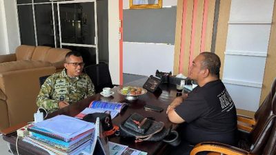 Kalaksa BPBD Sulbar Terima Kunjungan Kasiops Korem 142/Tatag, Bahas Penanganan Karhutla dan Kekeringan