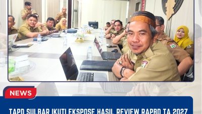 TAPD Sulbar Ikuti Ekspose Hasil Review RAPBD TA 2027